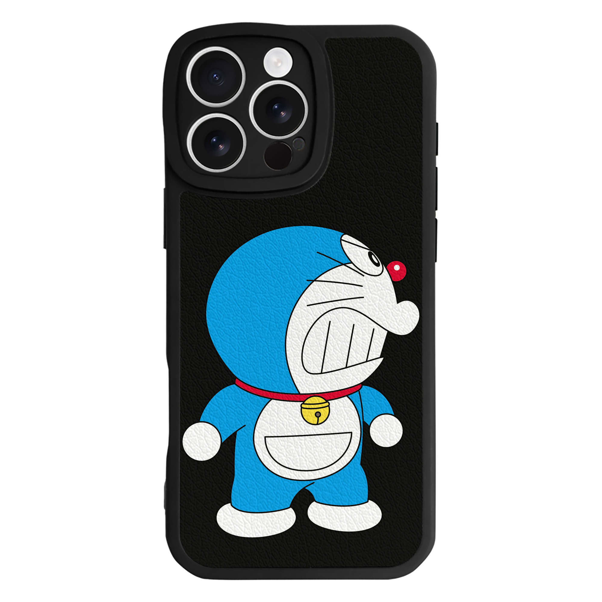 （画像用） ドラえもん Doraemon 【iPhone 16シリーズ対応】シリコンスマホケース（レザー調） 材質：シリコン